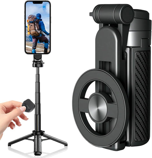 ehnoge 2025 New 4 in 1 Multifunctional Magnetic Selfie Stick, Universal 360 Rotation
