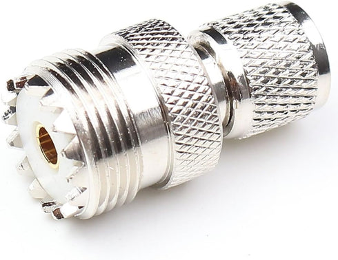 Mini UHF Male to UHF Female Connector, Pl259 Coax Adapters, 2 Packs