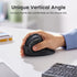 UGREEN Vertical Mouse Wireless, Bluetooth 5.0+2.4G Ergonomic Mouse, 5 Buttons, 1000/1600/2000/4000 DPI, Black