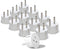 OREI American USA To European Plug Adapter, Type E/F Schuko, 12 Pack for Mobile, Laptop & Camera Chargers