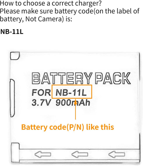 NB-11L Wall Charger for Canon IXUS 132, 150, 155, 160, 170, 275 HS, PowerShot A2300 and More