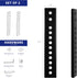 VIVO Vertical VESA Extender Plate Bracket Kit Designed for Low VESA Pattern TV’s, Fits TV Ceiling Mounts, 2 Brackets, Black, MOUNT-AD165