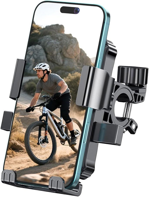 Prjrsme Bike Phone Holder, Handlebar Phone Mount for Bike and Motorcycle, Electric Scooter