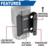 Rugged Radios Single Side Radio Mount for V3 RH5R RDH R1 GMR2 and Baofeng – Features Universal Design Lightweight and Hardware Included
