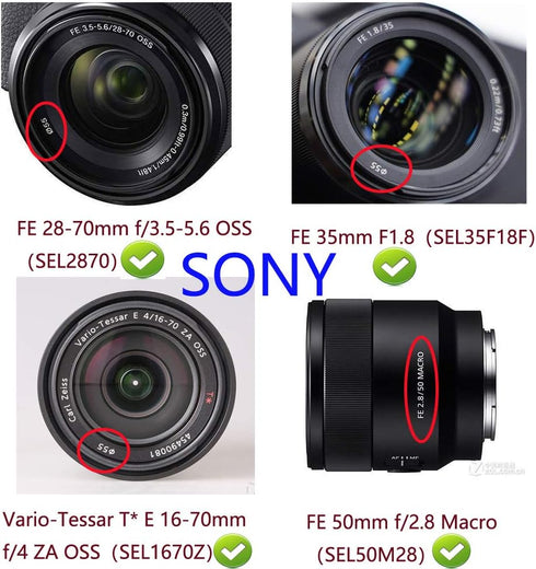 D3500 Lens Cap & UV Filter - Digital Multi-Coated Slim Frame Glass for Nikon D3500 D3400 D5600 with AF-P 18-55mm