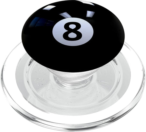 PopSockets PopGrip for MagSafe - Black 8 Ball Pool Billiard