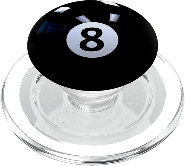 PopSockets PopGrip for MagSafe - Black 8 Ball Pool Billiard