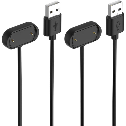 Replacement Charger for Amazfit Bip 5, 3.3ft USB Portable Magnetic Charging Cable for Smartwatch Accessories (Black &