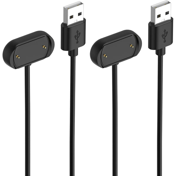 Replacement Charger for Amazfit Bip 5, 3.3ft USB Portable Magnetic Charging Cable for Smartwatch Accessories (Black &