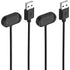 Replacement Charger for Amazfit Bip 5, 3.3ft USB Portable Magnetic Charging Cable for Smartwatch Accessories (Black &