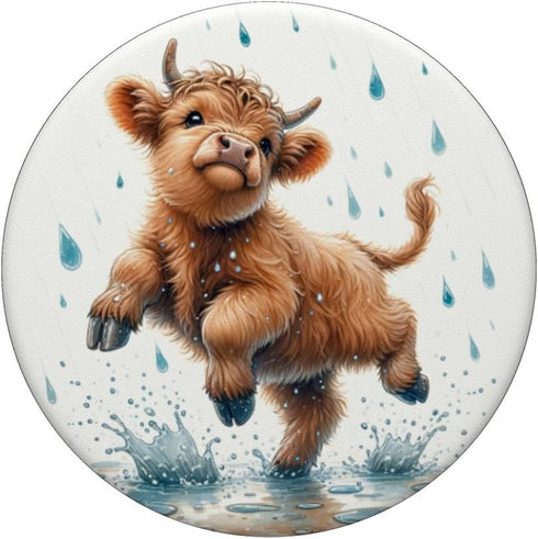 Highland Cow Design for Farmers PopSockets Standard Grip