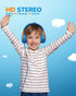 Kids Wired Headphones, Over-Ear Headphones with Microphone, 85/94dB Volume-Limiting, Foldable On-Ear Design for