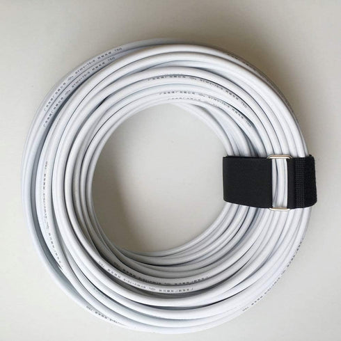 6Pcs 24" x 2" Nylon Heavy Duty Reusable Hook and Loop Cinch Straps, Adjustable Fastening Cable Straps, Black
