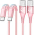 Aioneus USB C Cable, 6FT 2 Pack USBC Cable Fast Charging Cord