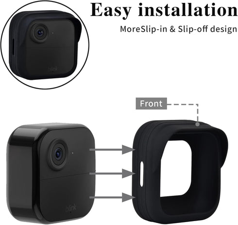 Hisewen Silicone Case Cover for All-New Blink Outdoor 4 (4th Gen), Weatherproof Skin Cover for Home Security Camera