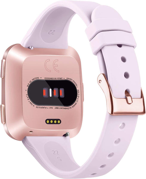 Tobfit Pack of 3 Slim Bands - Compatible with Fitbit Versa 2/Fitbit Versa/Fitbit Versa Lite/SE, Silicone Replacement