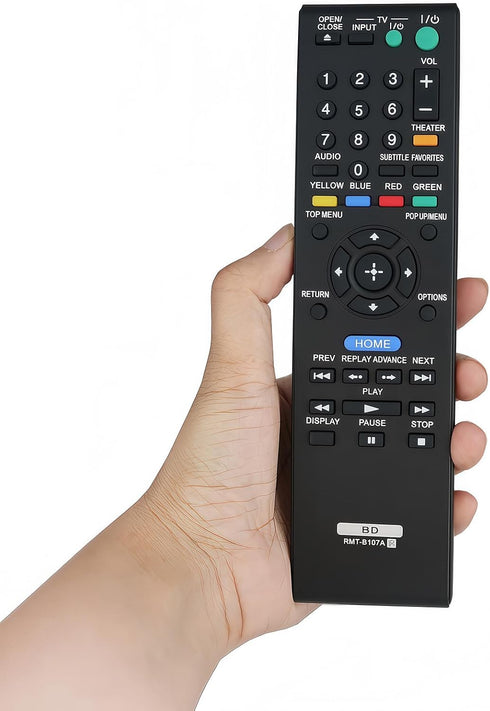 Replaced RMT-B107A Universal Remote Control – for Sony Blu-ray Remote, DVD Player, Home Theater Cinema System