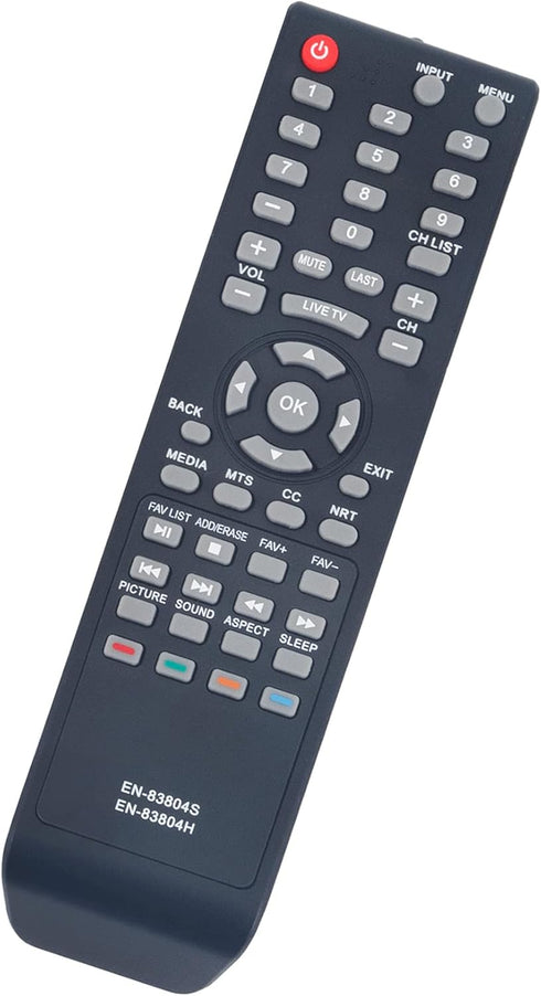 EN-83804H Replacement Remote Control for Hisense TV Models 32H3D, 40H3F9, 43H3D, 32H3308, 39H3080E, 40EU3000
