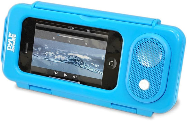 Pyle PWPS63BL Surf Sound Waterproof Portable Speaker Case for iPod, MP3 Player, and Smartphone (Blue)