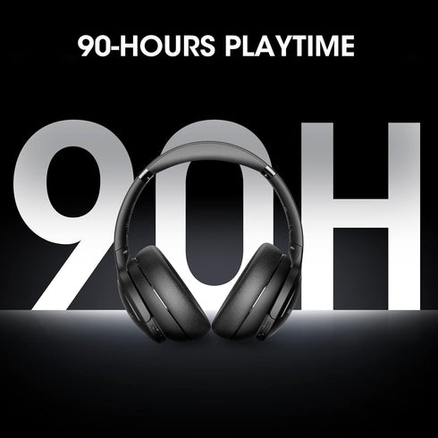 DOQAUS Upgraded Bluetooth Headphones Over Ear, 90H Playtime, Bluetooth 5.3 Wireless Headphones with 3 EQ Modes and HiFi