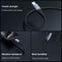 Nillkin 4.9ft Lightning & USB-C 2-in-1 Charging Cable, Fast Charger Cord for iPhone 15/14/13/12/11 Pro/Max, iPad
