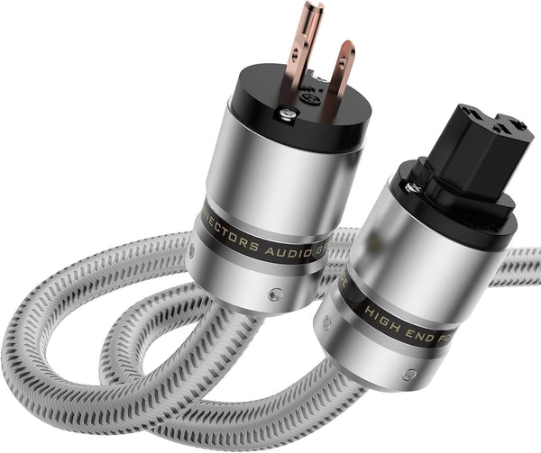 Tertullus HiFi Audiophile AC Highend Audio Power Cable 3-Prong 14AWG Audiophile Power Cord