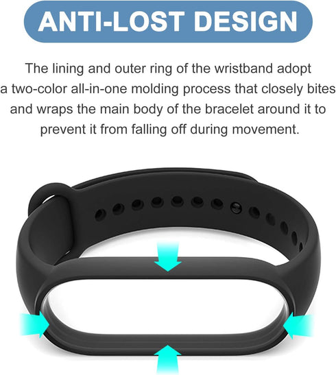 20 Pieces Strap Replacement for Xiaomi Mi Band 6 / Amazfit Band 5, Silicone Wristbands (16 Colors + 4 Screen Protector)