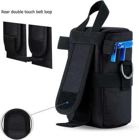 JJC Deluxe Lens Case Pouch Bag for Canon EF 24-70mm f4L, 75-300mm f4-5.6, 100-300mm f4.5-5.6, Nikon AF 70-300mm
