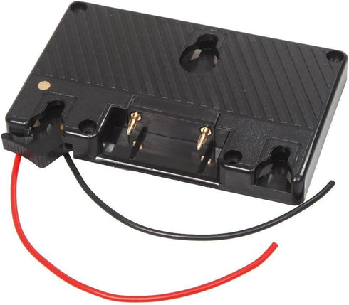 Gold Mount Battery Camera Adapter Plate for Panasonic Camcorder Power, B-Tap Anton Bauer Battery