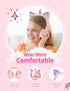 Unicorn Kids Headphones for Girls, Foldable Bluetooth Headphones for Toddlers, Light Up Wireless Headphones, Birthday