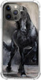 Black Horse Case for iPhone 13 Pro, Unique Trendy TPU Bumper Cover for Girls Boys Women Men, Cool Animal Cover