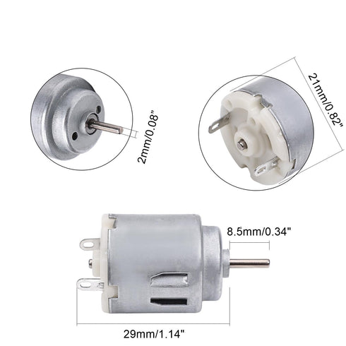 XYRSTOLR 5Pack 1-6V 140 DC Motor Electric Motor Motor Mini Micro Motor for RC Boat Airplane Toys Model DIY Hobby