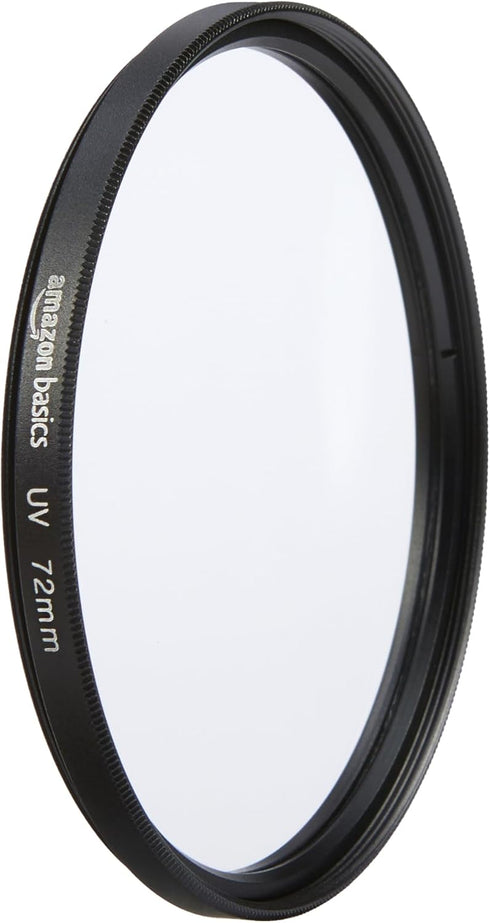 Amazon Basics UV Protection Camera Lens Filter, Scratch Resistant, Dust Resistant, Photography Filter, 72mm