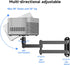 suptek 1/4", M4 M6 MA1330YT Universal Foldable Projector Wall Mount - Adjustable Bracket for Projectors, Compatible