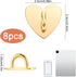 Vin Beauty 8 Pcs Cell Phone Finger Ring, Metal Phone Charm Rings Cute Cell Phones Accessories Finger Grip Sticky Metal