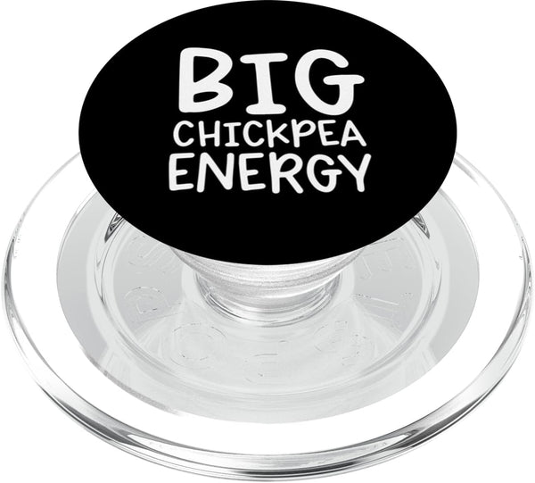 Funny Chickpea Designs Big Chickpea Energy PopSockets MagSafe PopGrip for iPhone