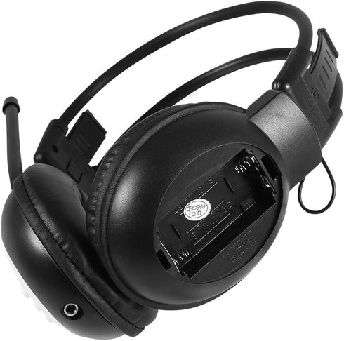 MP3/FM HiFi Headset FM Radio with LCD, Over Ear Foldable Wireless/Wired Headphone Noise-Cancelling