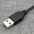 7ft Black USB 2.0 Cable - Superspeed Type A Male to Male, 24/28AWG for fast data transfer. Perfect for your devices!