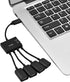 4 in 1 USB3.1 Type C HUB - Type C Male to 3 USB 2.0 Female Ports, OTG Function Supported