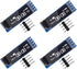 AITRIP 4pcs I2C OLED Display Module 0.91 Inch I2C SSD1306 OLED Display Module