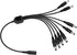 ZOSI DC 1 Female to 8 Male Output Power Splitter Cable Y