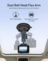 TELESIN 13 360 Suction Cup Car Mount for GoPro Strong Magnetic Base, Dual Ball Head Adjustable Arm, Easy Install Camera