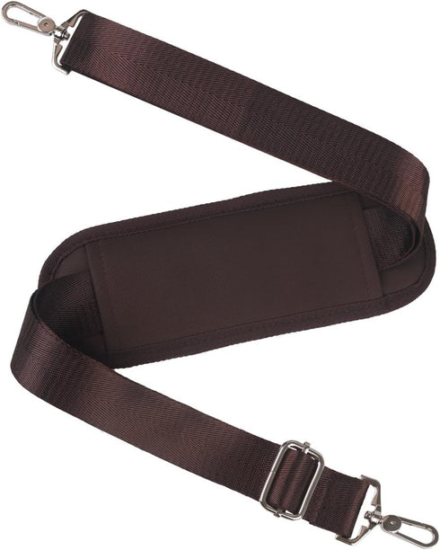 BOMKEE 59 Inch Universal Shoulder Strap Adjustable Bag Strap Replacement with Metal Swivel Hooks, Brown
