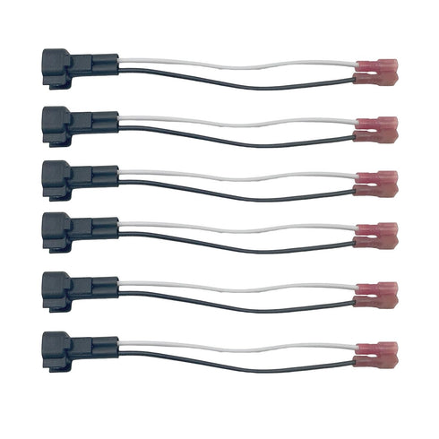 Bstenky 6 Pack Speaker Wire Harness Car Front Rear Door Speakers Adapter Wiring