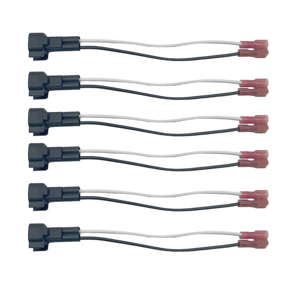 Bstenky 6 Pack Speaker Wire Harness Car Front Rear Door Speakers Adapter Wiring