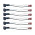 Bstenky 6 Pack Speaker Wire Harness Car Front Rear Door Speakers Adapter Wiring