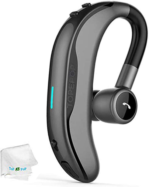 Wireless Headset, Bluetooth Earpiece, Noise Cancelling Earbud, Long Standby Time, Compatible with Smart Phones
