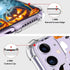 Halloween Clear Phone Case for iPhone 11, Soft TPU Protective Slim Shockproof Cover with Ghost Pumpkin Pattern