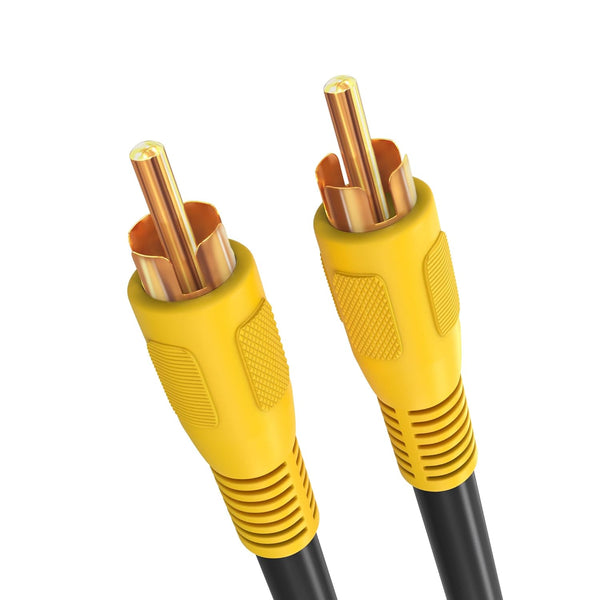 Cmple RCA Subwoofer Cable, 3 ft Digital Coaxial Audio Cable, Male to Male
