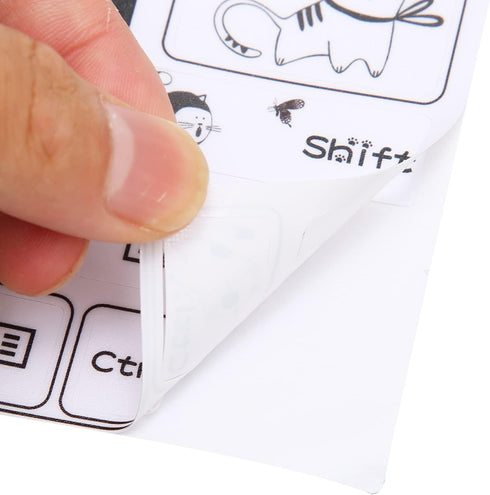 Hilitand Universal Desktop Computer Keyboard Sticker for 84 to 108 Key Keyboard, JP-603 PVC Frosted DIY Mechanical